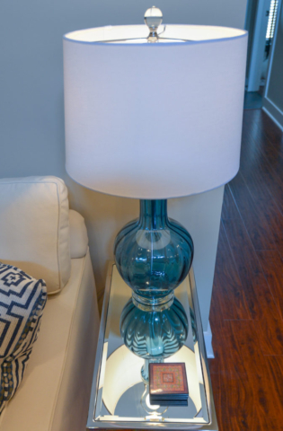 Southern Intrigue Light Glass Lamp Reflection